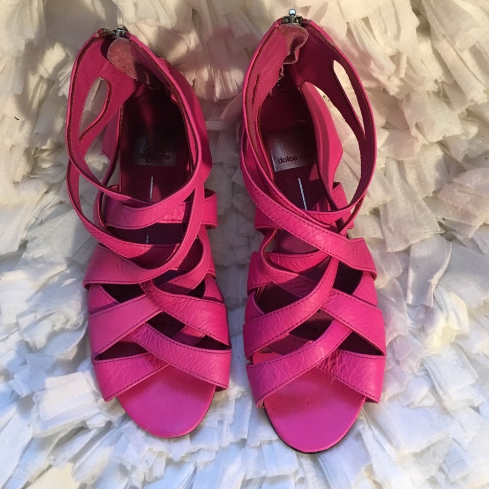 Dolce Vita Leather Strap Gladiator Sandals